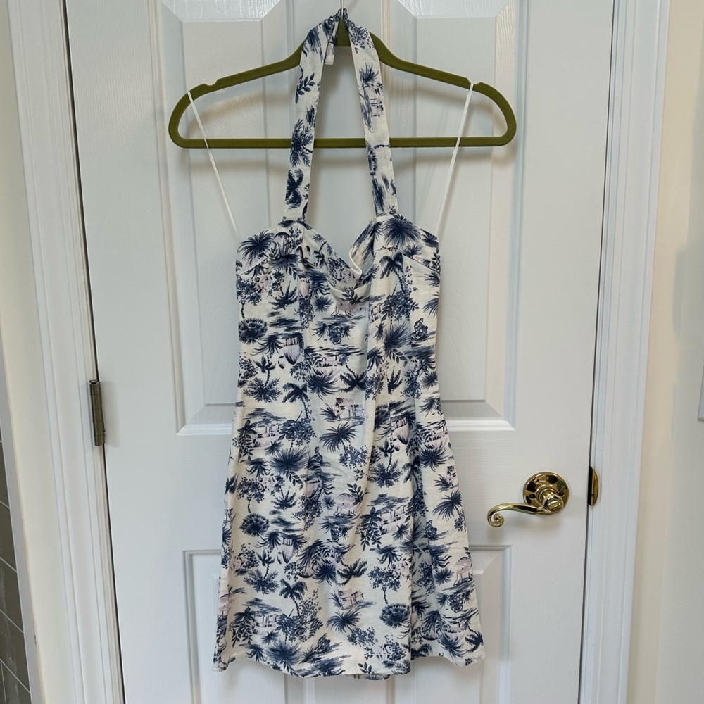 A&F Linen Blend Mini Dress